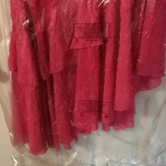 Y.A.S London pink chiffon Midi Dress - Picture 4 of 5